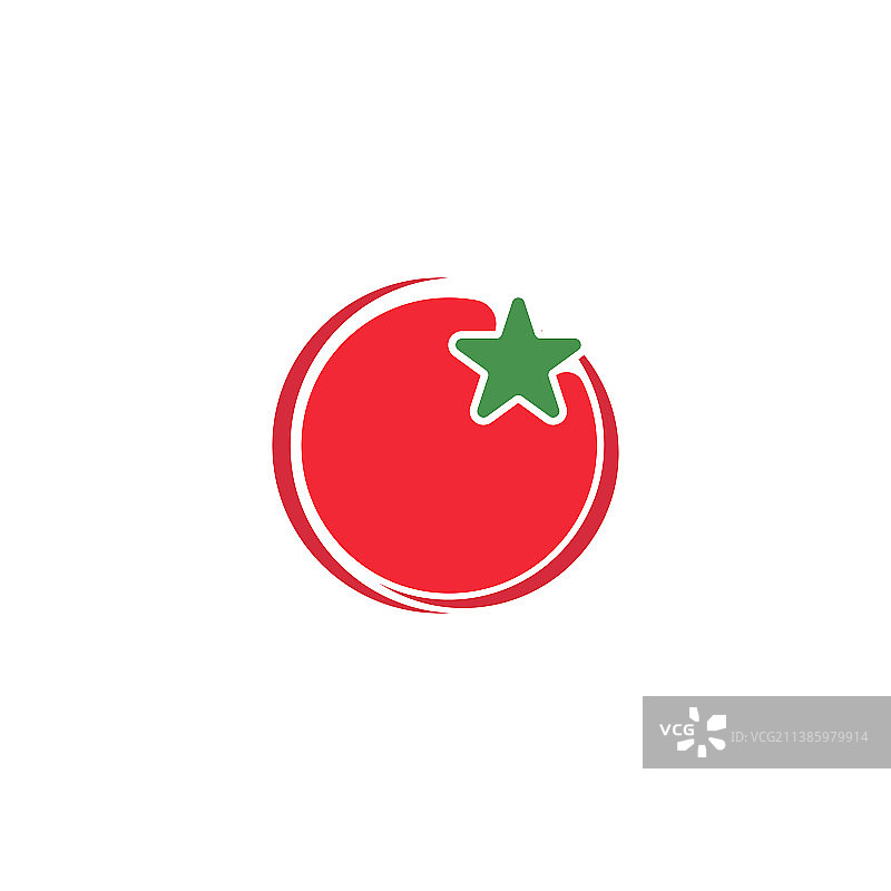 西红柿图标Logo设计图片素材