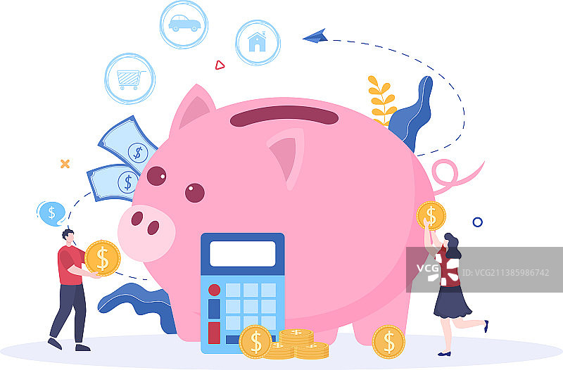 预算财务分析师进行管理或规划图片素材