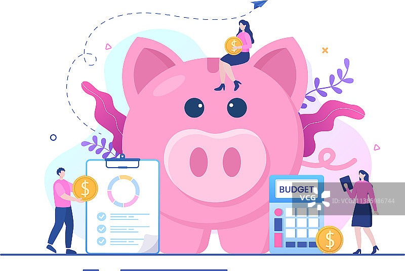 预算财务分析师进行管理或规划图片素材