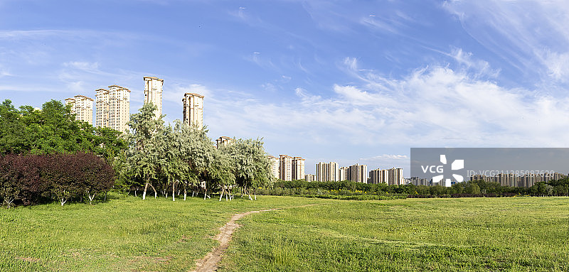 宁夏银川七十二连湖湖畔风光图片素材