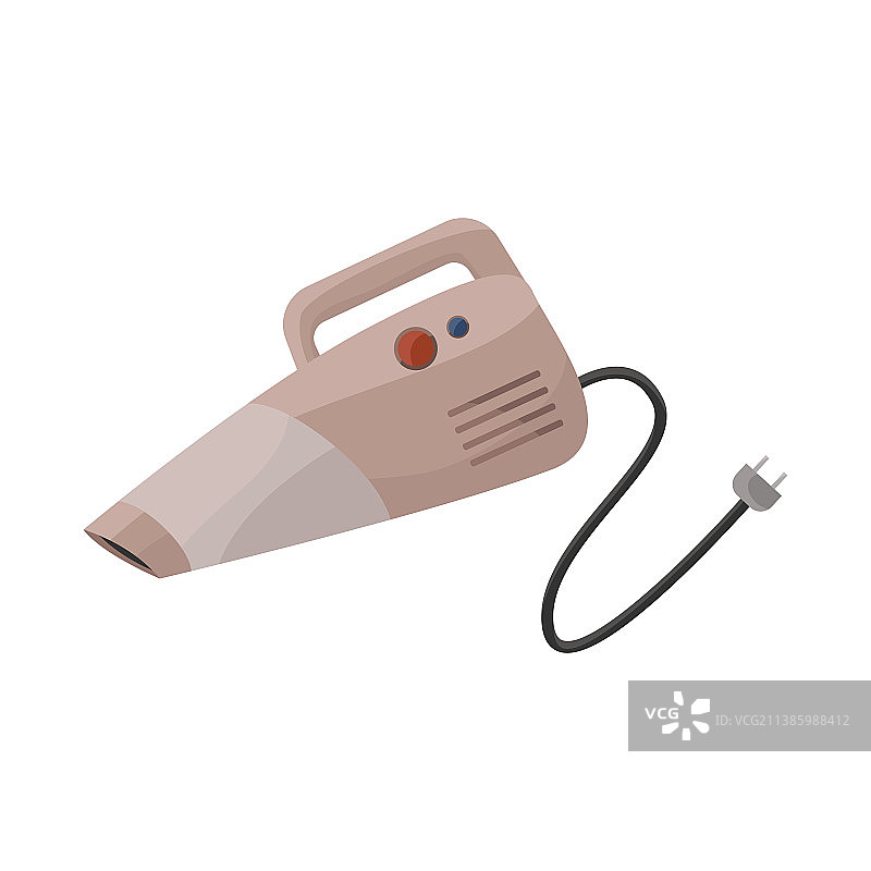 清洁工具和真空吸尘器标志图片素材