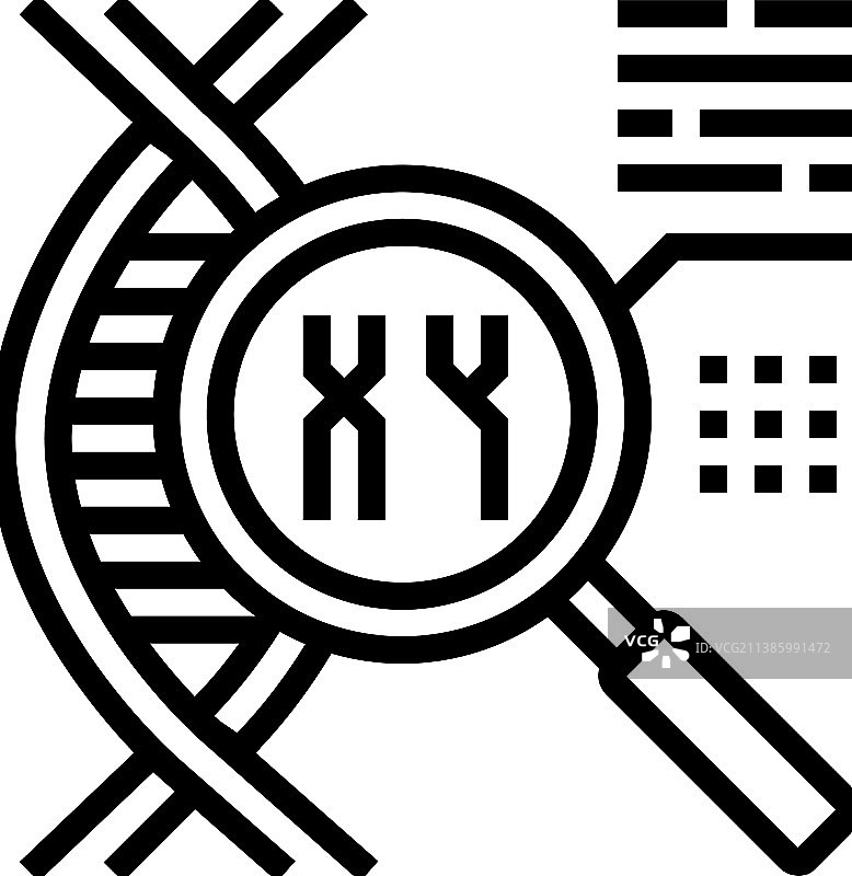 范可尼贫血症线条图标图片素材