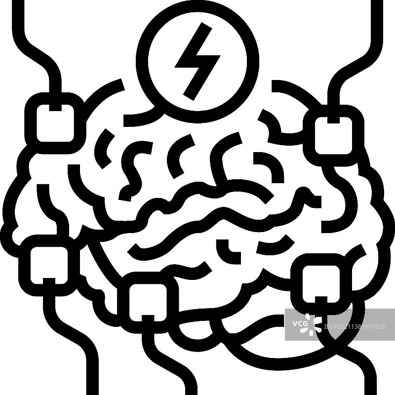 功能神经外科线条图标图片素材