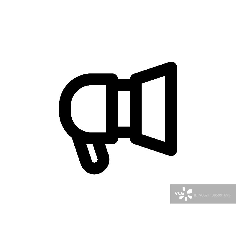 扬声器线性Web或移动界面图片素材