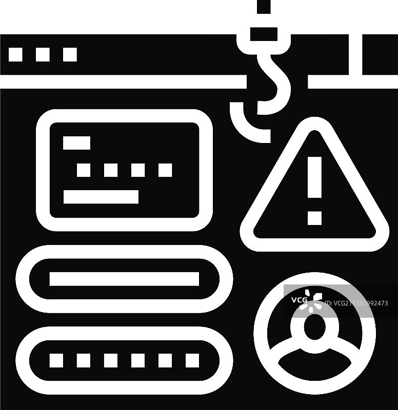 网络钓鱼攻击标志图标图片素材