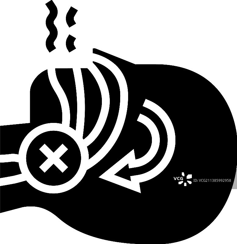 睡眠呼吸暂停Glyph图标图片素材