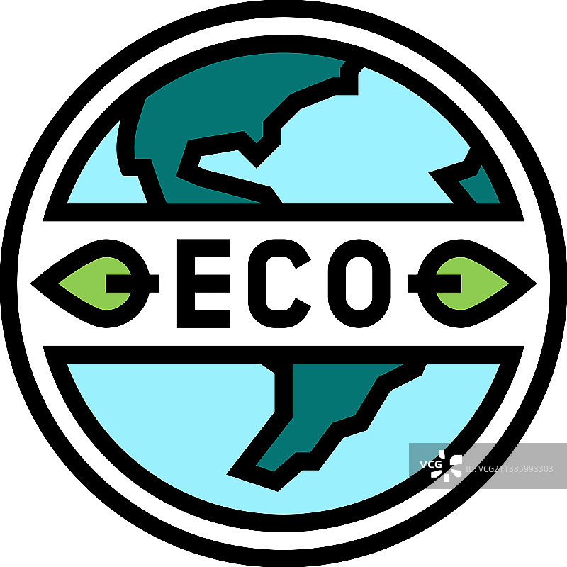 环保清洁化妆品彩色图标图片素材