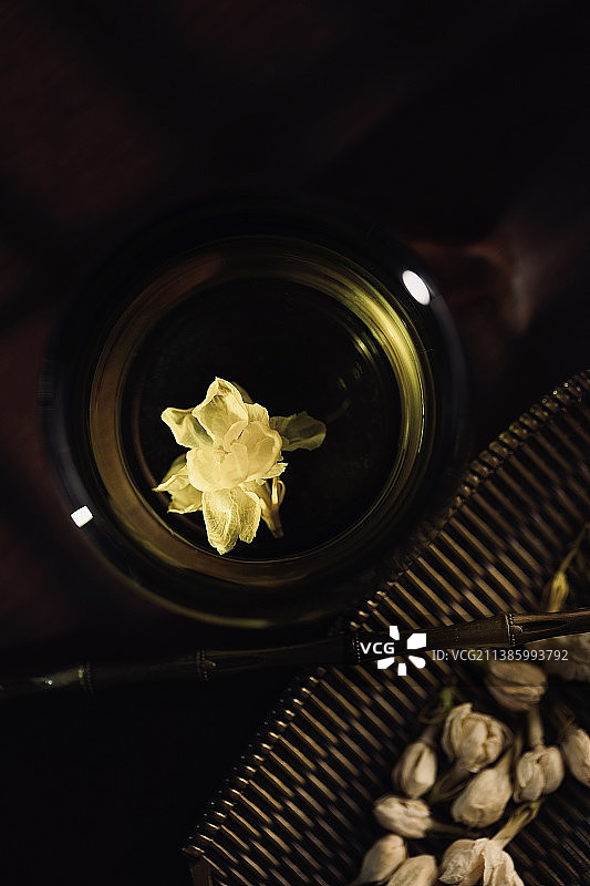 茉莉花茶静物图片素材