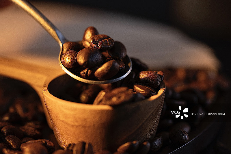 咖啡豆特写图片素材