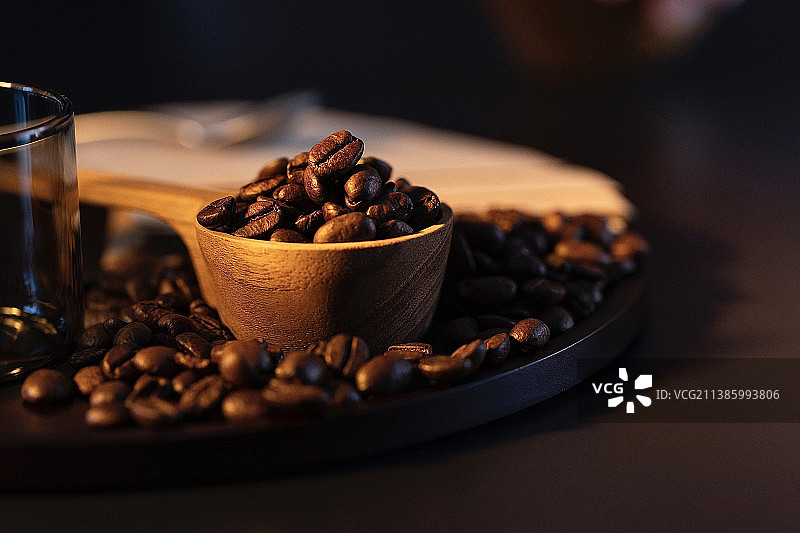 咖啡豆特写图片素材