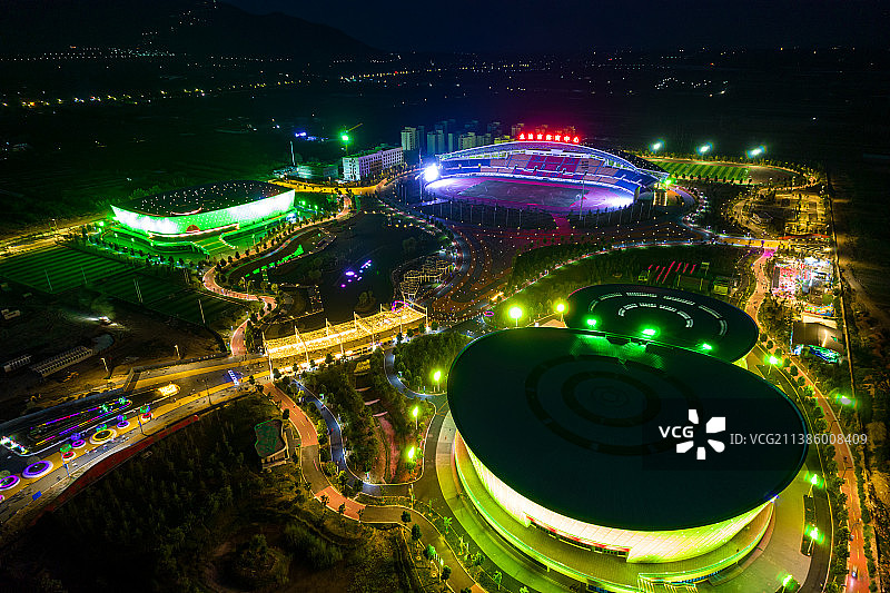 亚洲中国山西永济市体育中心图片素材