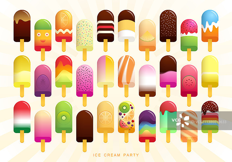 冰淇淋图标合集图片素材