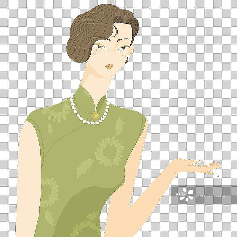 个性女生头像插画元素图片素材
