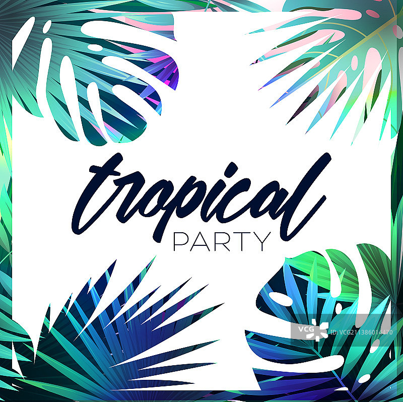 热带夏日背景设计图片素材