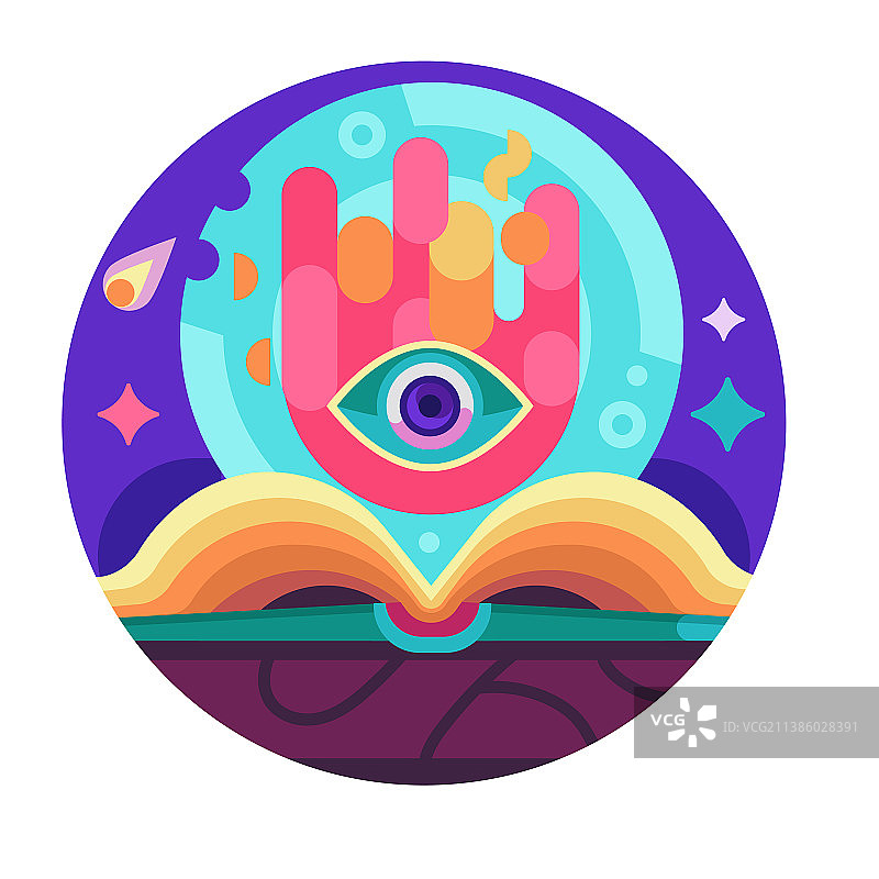 火焰巫术开启式魔法书图标图片素材