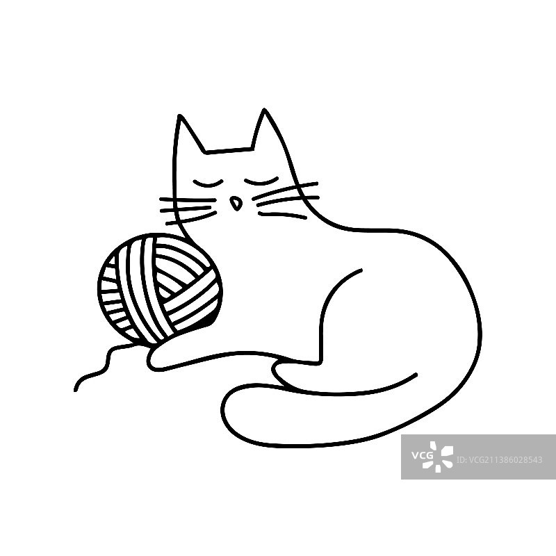 卡通线条的孤立卡片图片素材