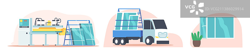 塑料窗户PVC生产交付和图片素材