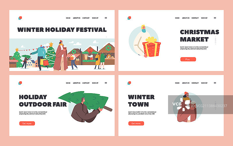 人物为冬季节日赶路图片素材