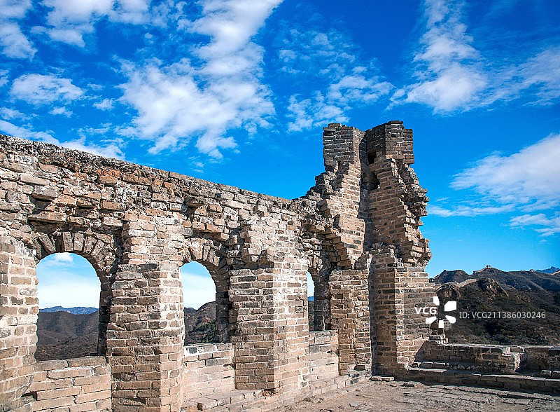 河北滦平县金山岭长城图片素材