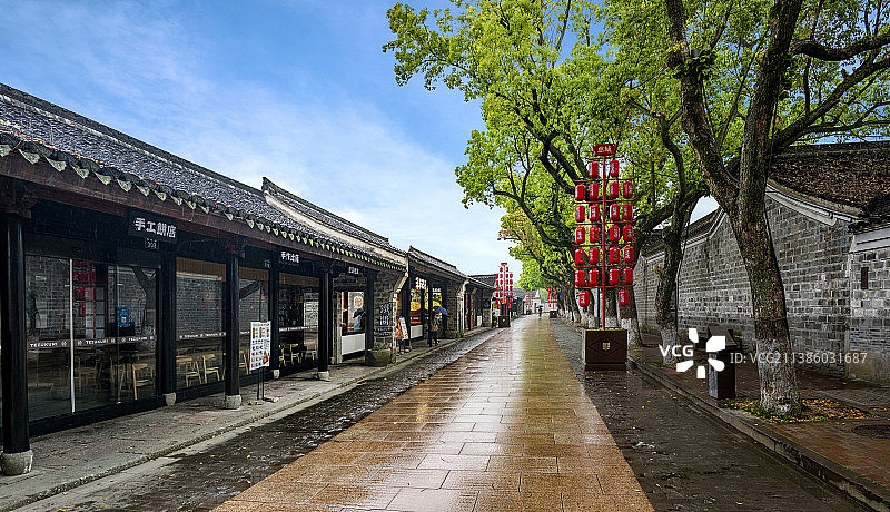 浙江宁波市江北区慈城古县城街道图片素材