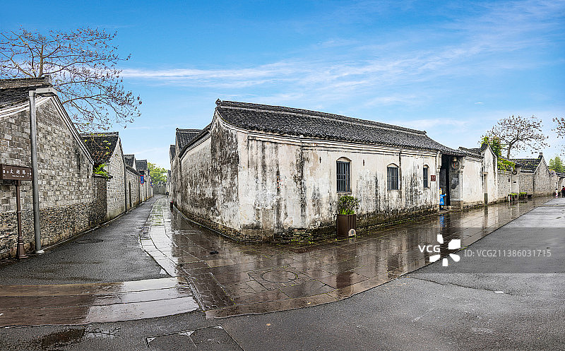 浙江宁波市江北区慈城古县城街道图片素材
