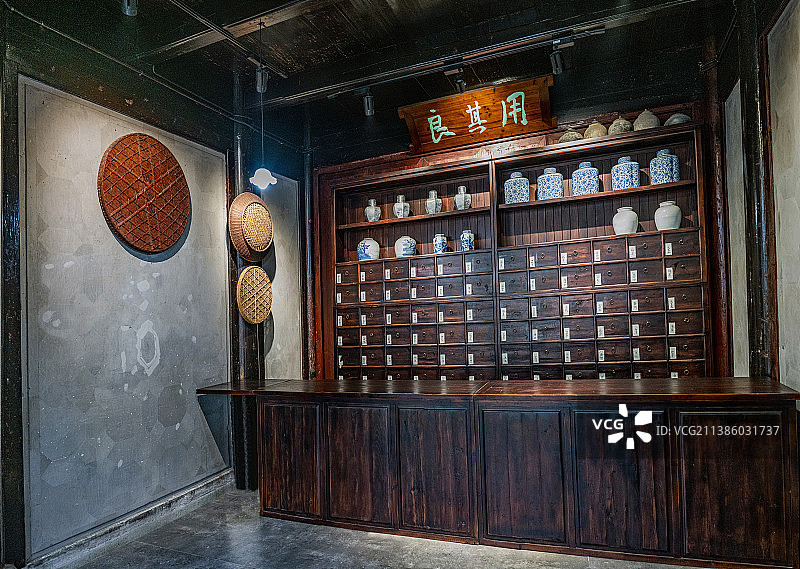 浙江宁波市江北区慈城古镇·药商博物馆图片素材