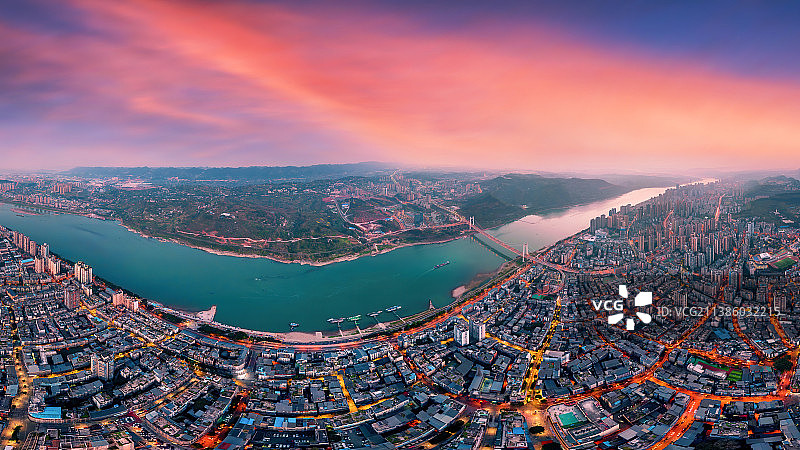 重庆城市建筑-江津区主城图片素材