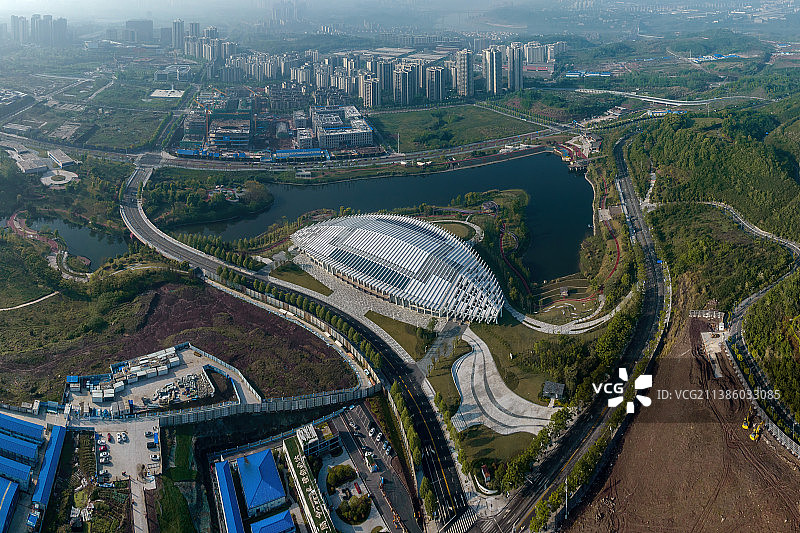 重庆城市风光-礼嘉智慧公园图片素材