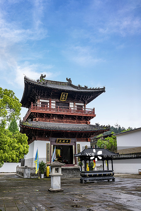 江西省鹰潭市龙虎山大上清宫钟、鼓楼图片素材