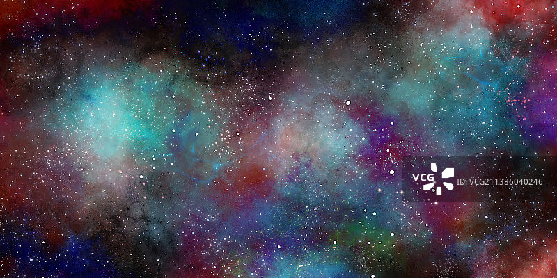 宇宙星空元宇宙，外太空背景插画图片素材