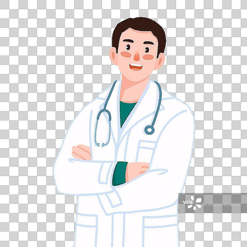 男医生正面肖像图片素材