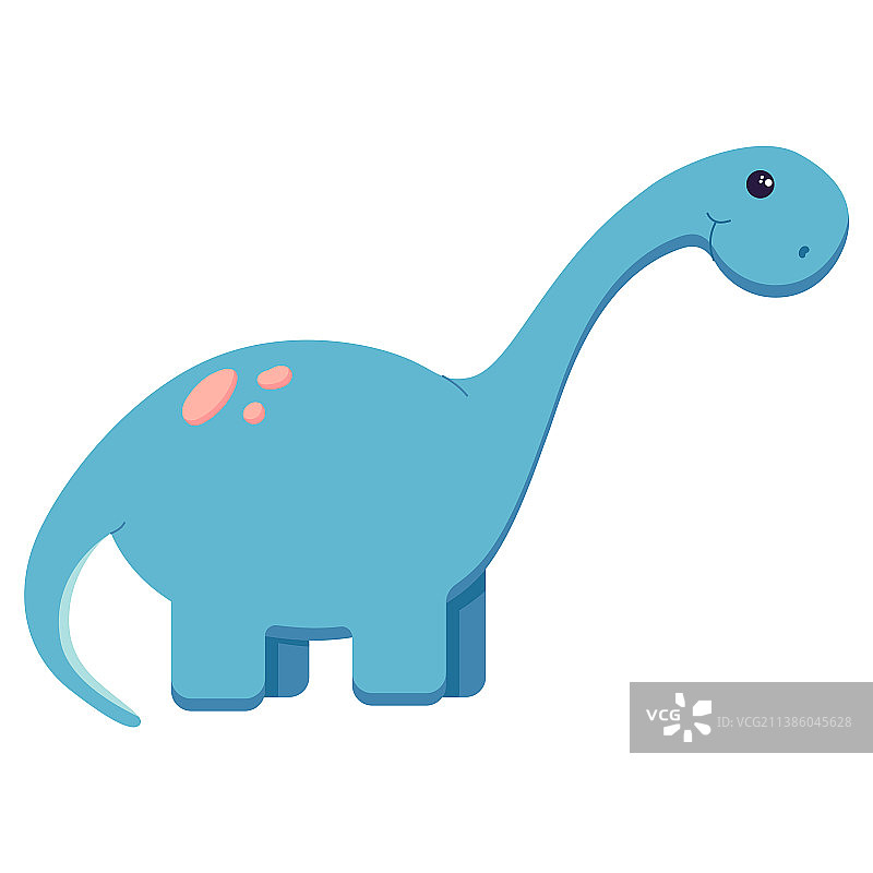 可爱的恐龙，用于装饰中生代育儿室图片素材