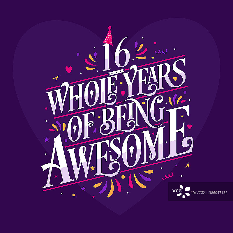 庆祝16岁生日图片素材
