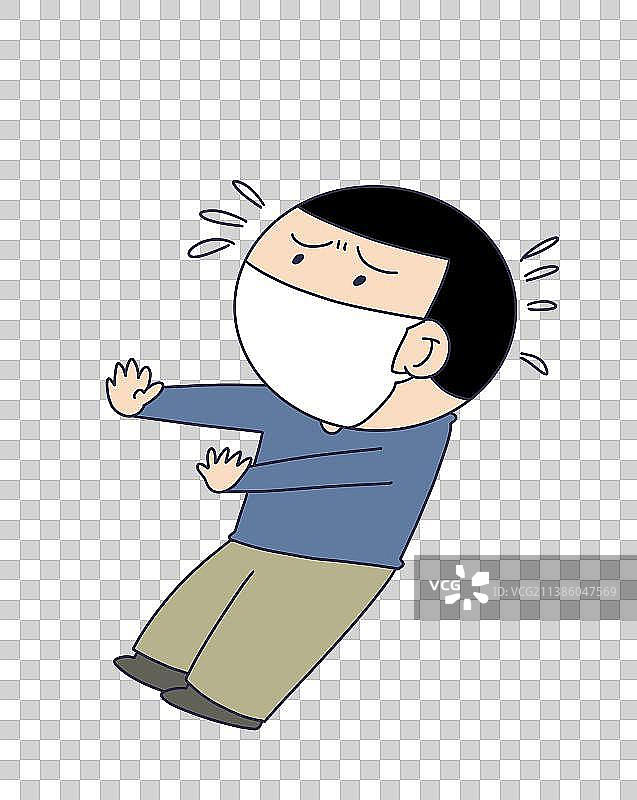 元素：慌张的人物图片素材