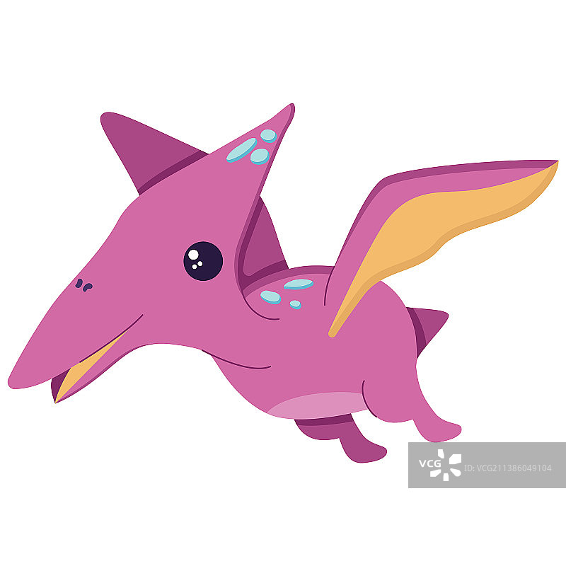 可爱的恐龙，用于装饰中生代育儿室图片素材