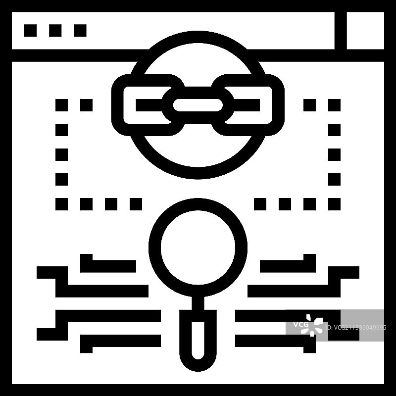 链接预估线条图标图片素材