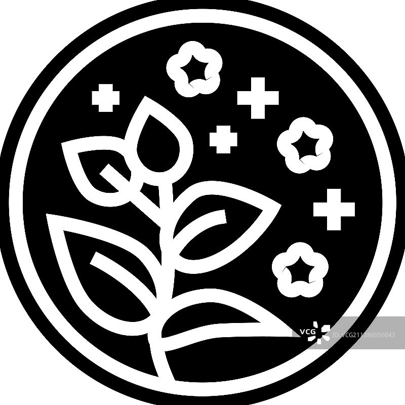 天然草药化妆品字形图标图片素材