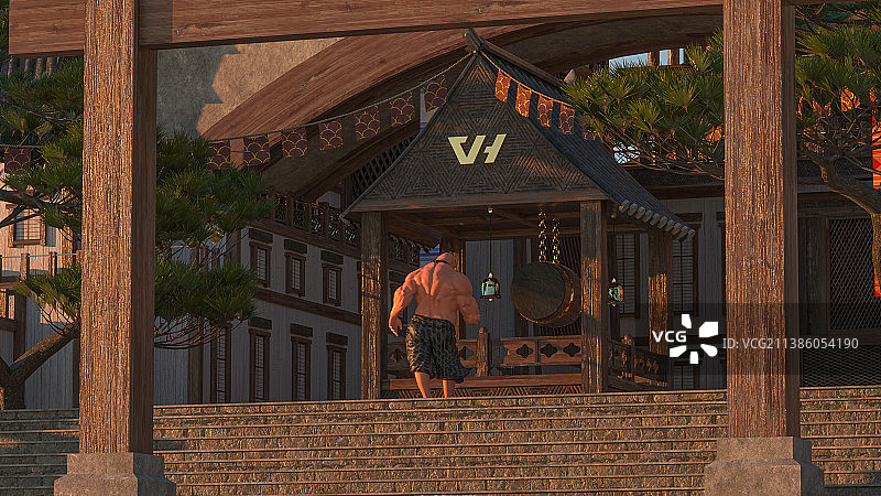 赤膊罗汉图片素材