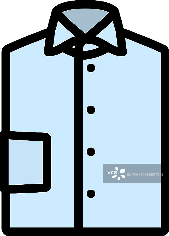 折叠衬衫图标图片素材