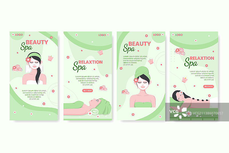 方形SPA和按摩故事图片素材