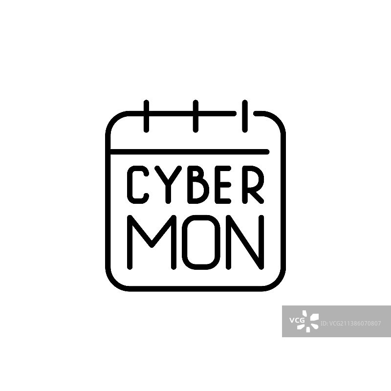 网络星期一促销日历图标图片素材