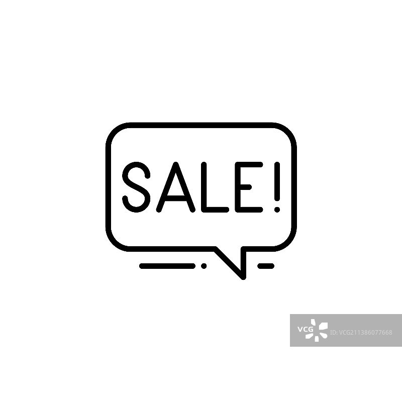 促销气泡像素完美可编辑描边图片素材