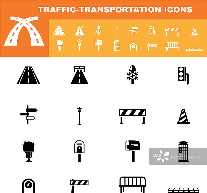 交通运输图标集图片素材