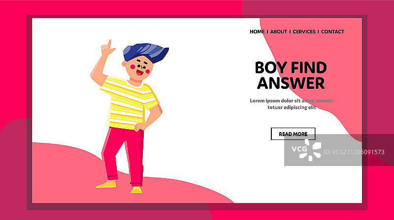 男孩在课堂上向老师提问图片素材