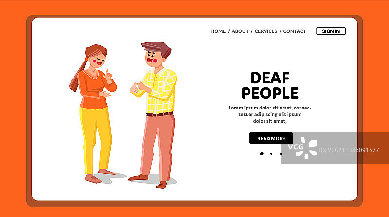 聋人交流沟通图片素材