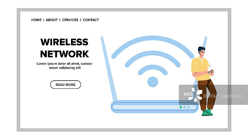 智能手机无线网络连接图片素材