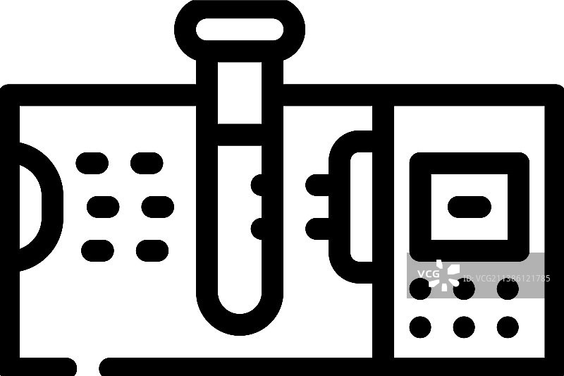 分光光度计实验室电子工具线图标图片素材