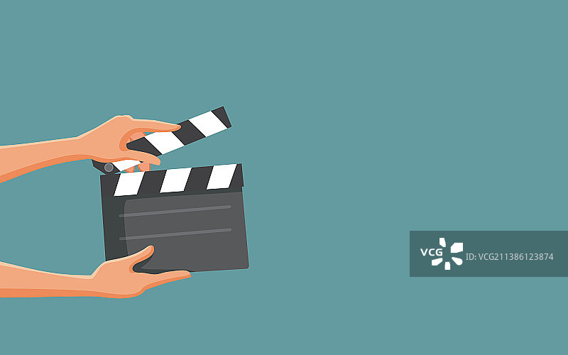 手持电影场记板卡通图片素材
