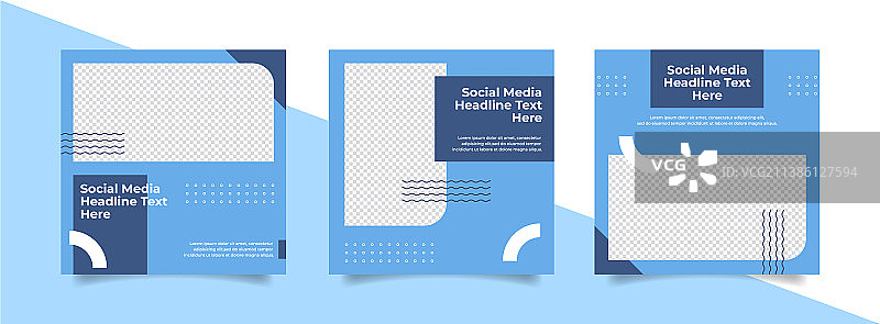 现代可编辑社交媒体模板合集图片素材