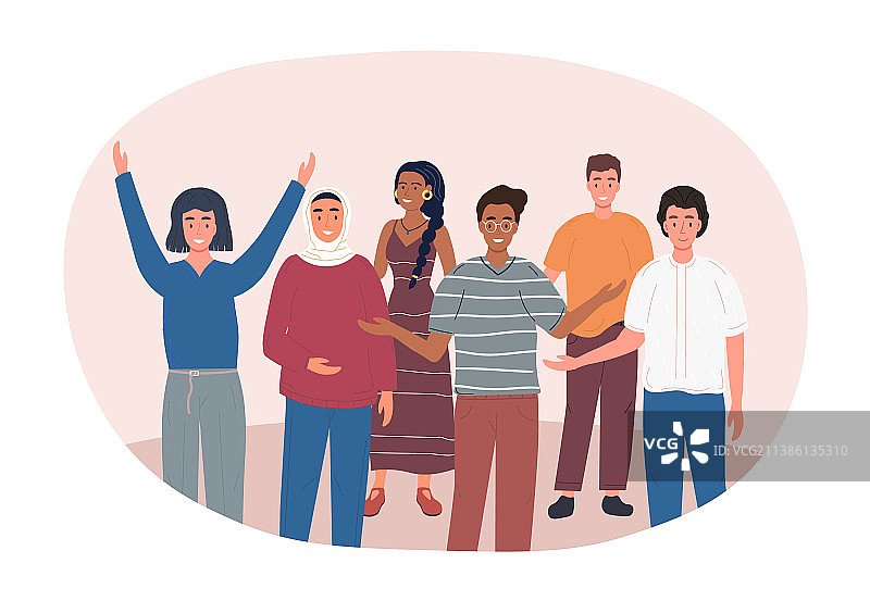 不同国籍和宗教的人们图片素材